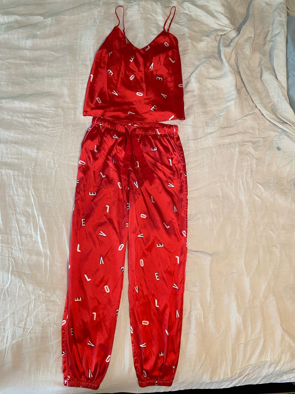 Victoria’s Secret “Love Pink” silky pj set